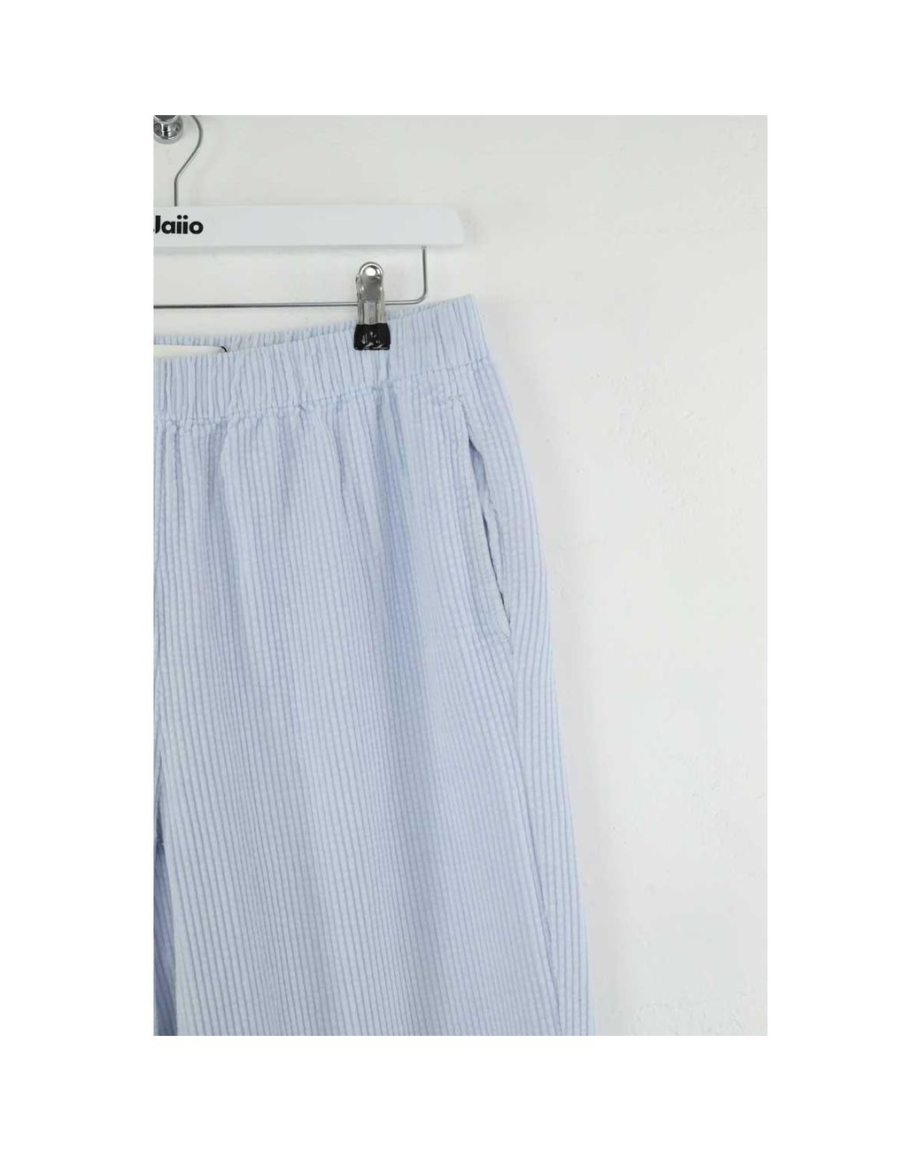 Pantalon Pantalon droit en coton bleu American Vintage en coloris Blue