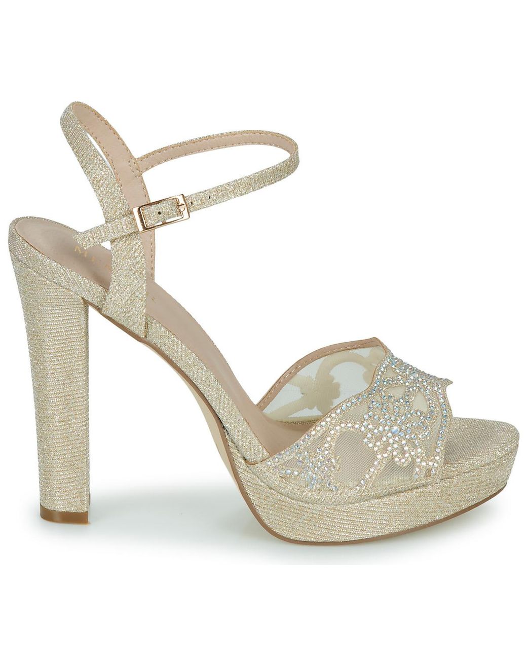 Menbur Metallic Keilabsatzsandalen 23643