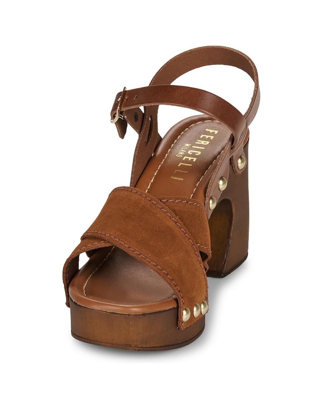 Fericelli Brown Keilabsatzsandalen Adonis