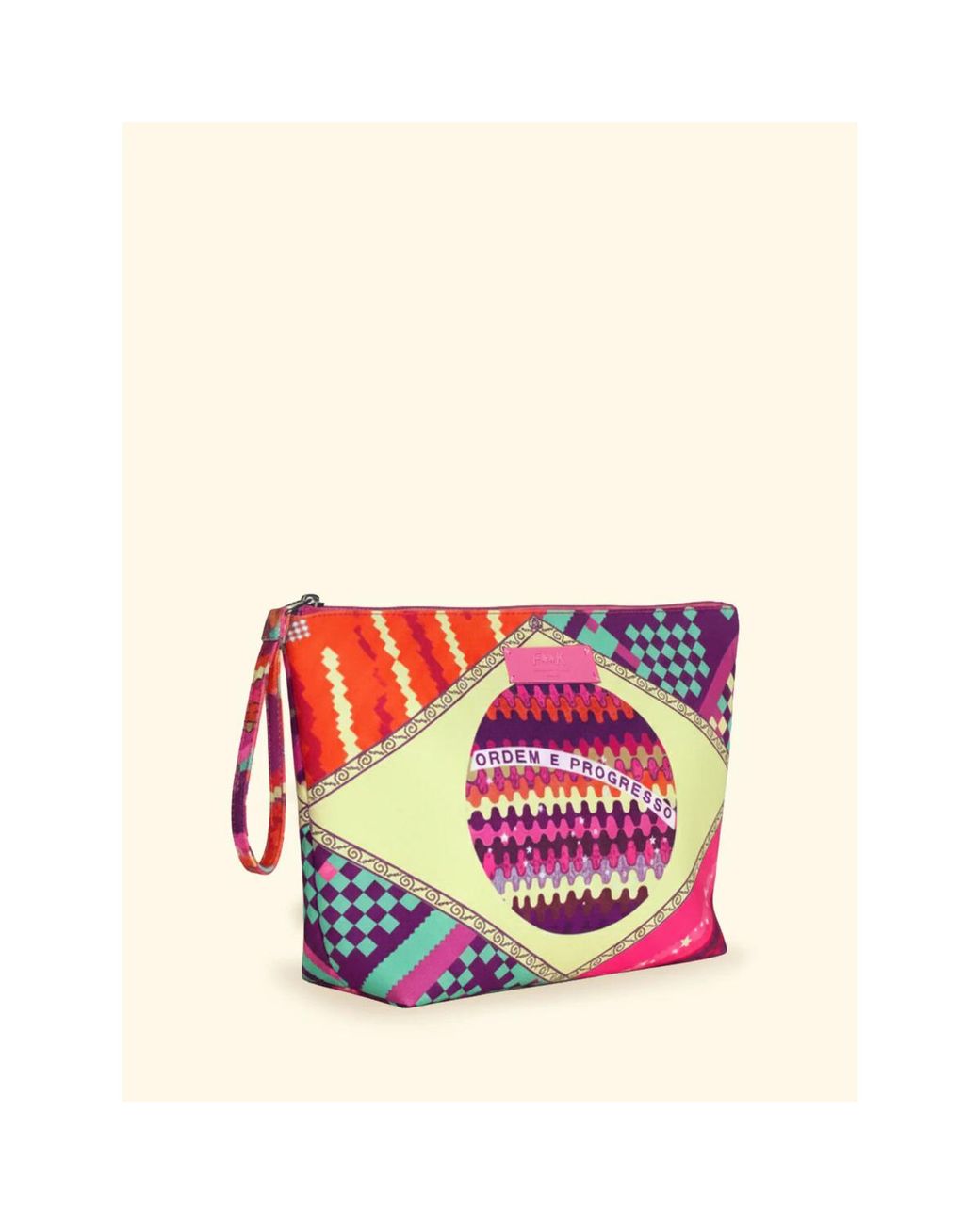 Pochette F * * K en coloris Multicolor