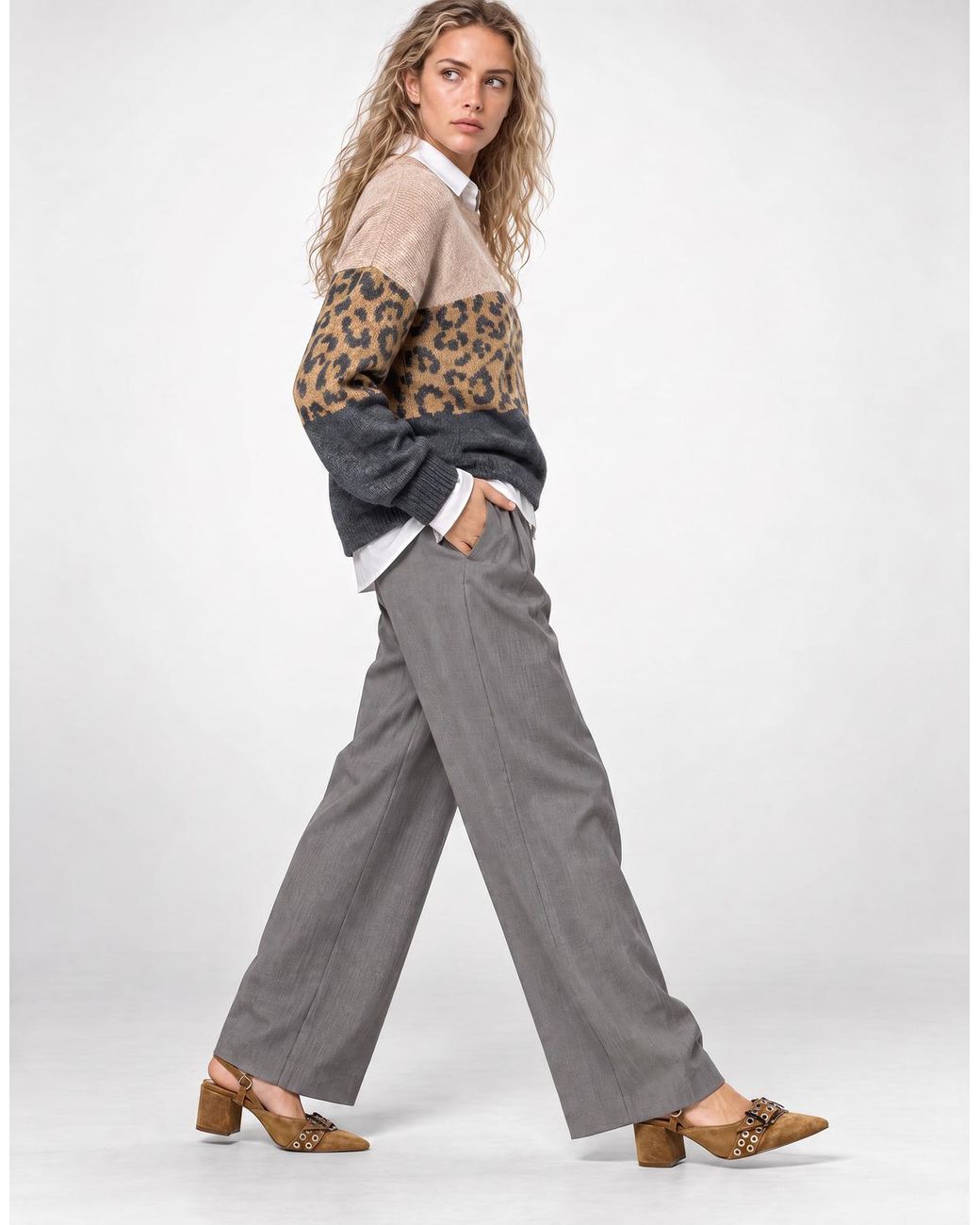 Pull Onljade ONLY en coloris Gray