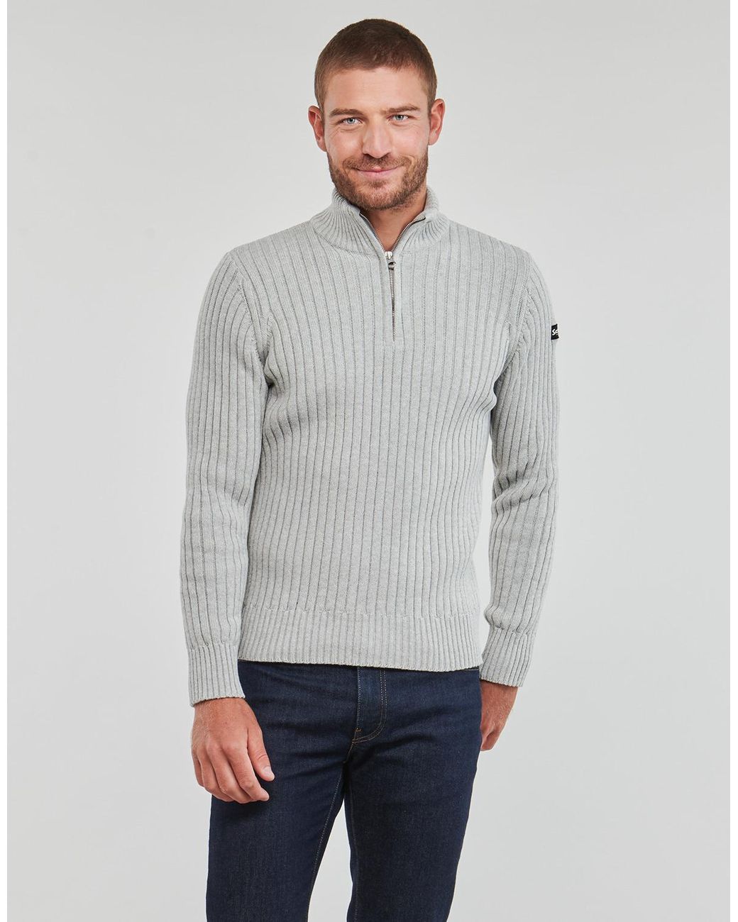 Schott Nyc Pullover Plecorage2 in Gray für Herren