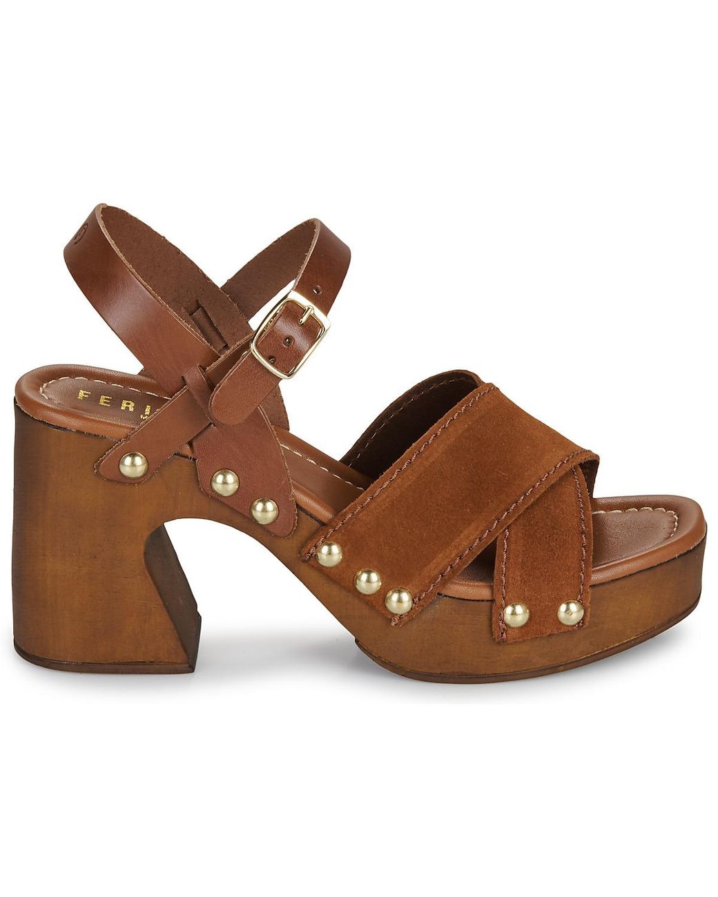 Fericelli Brown Keilabsatzsandalen Adonis