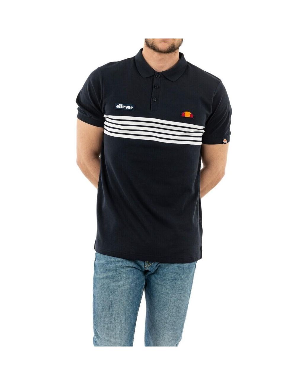 Polo vanni navy Ellesse pour homme en coloris Black
