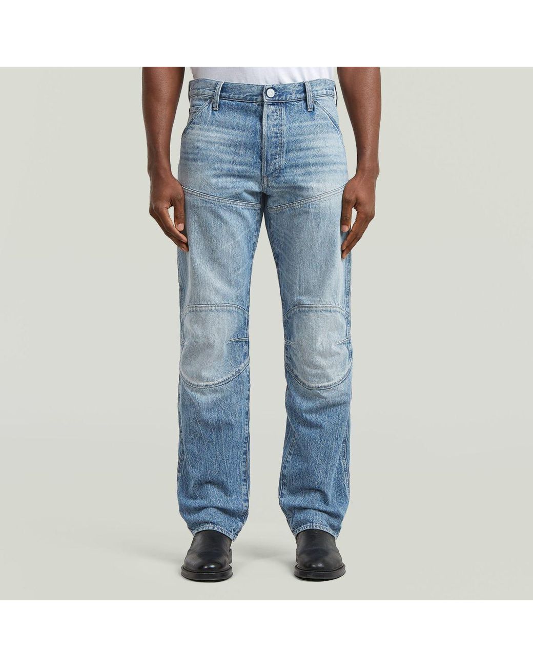 G-Star Straight Jeans D23699-D788 5620 3D Regular-H924 Faded Sea Bay in het Blue voor heren