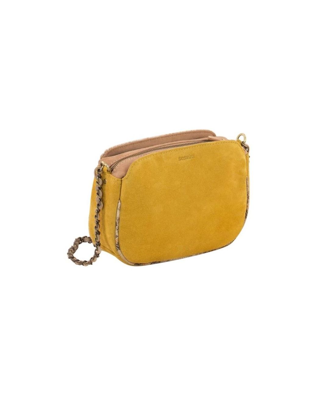 Sac multimatière imprimé DIVINE Jaune femmes Sac Bandouliere en jaune  Sessun | Lyst