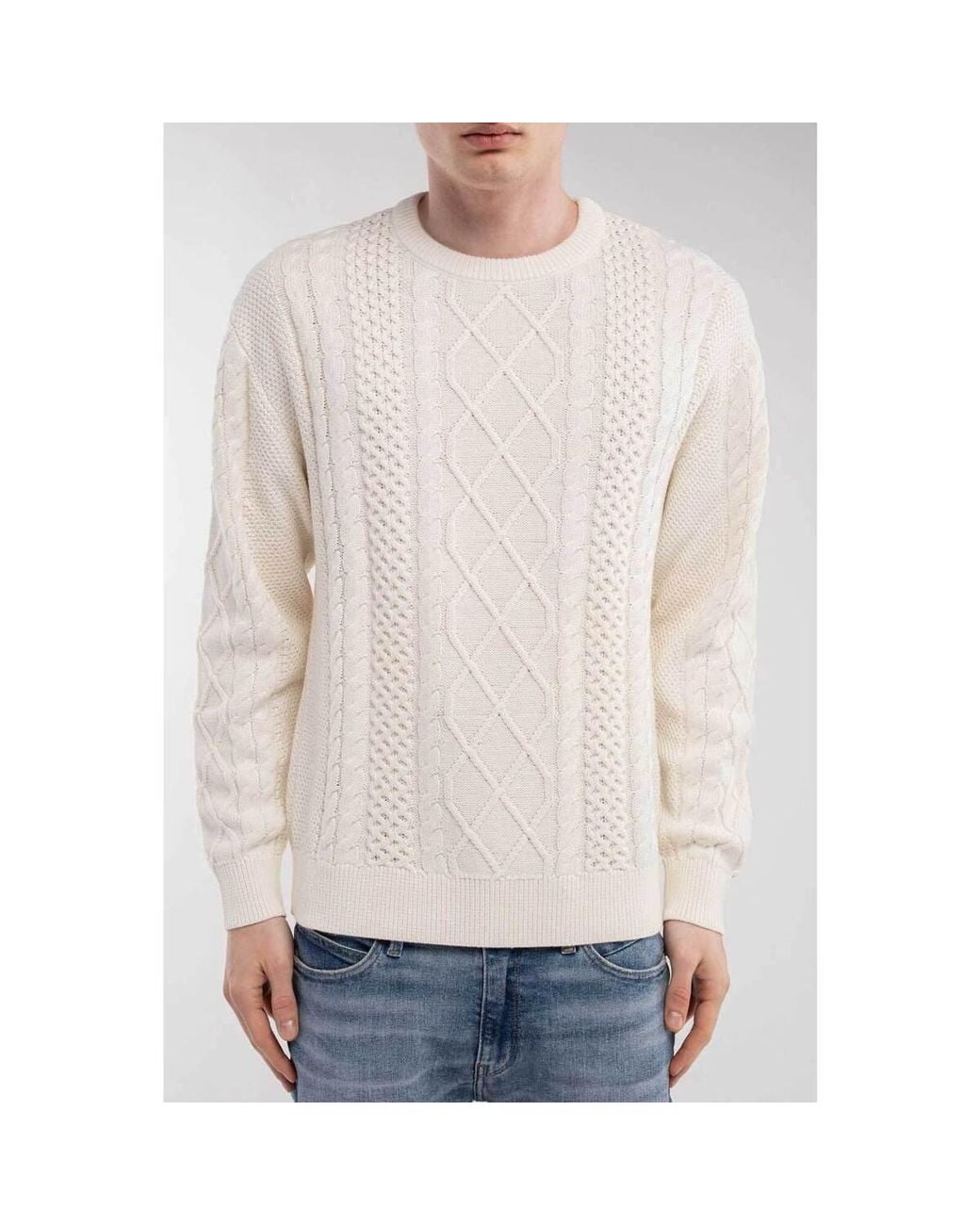 Pull Pull P-Aran Cream Teddy Smith en coloris White