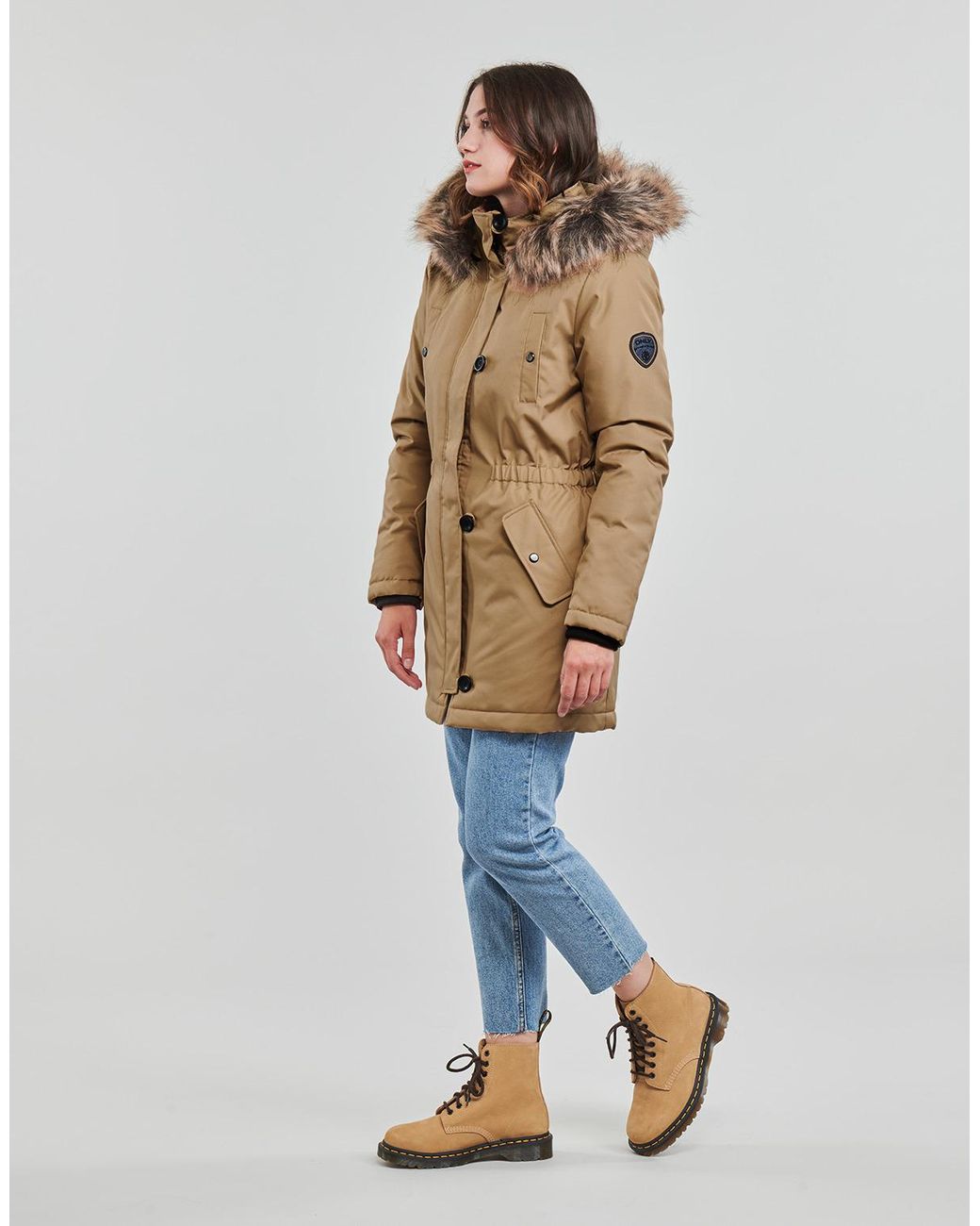 Parka ONLY en coloris Natural