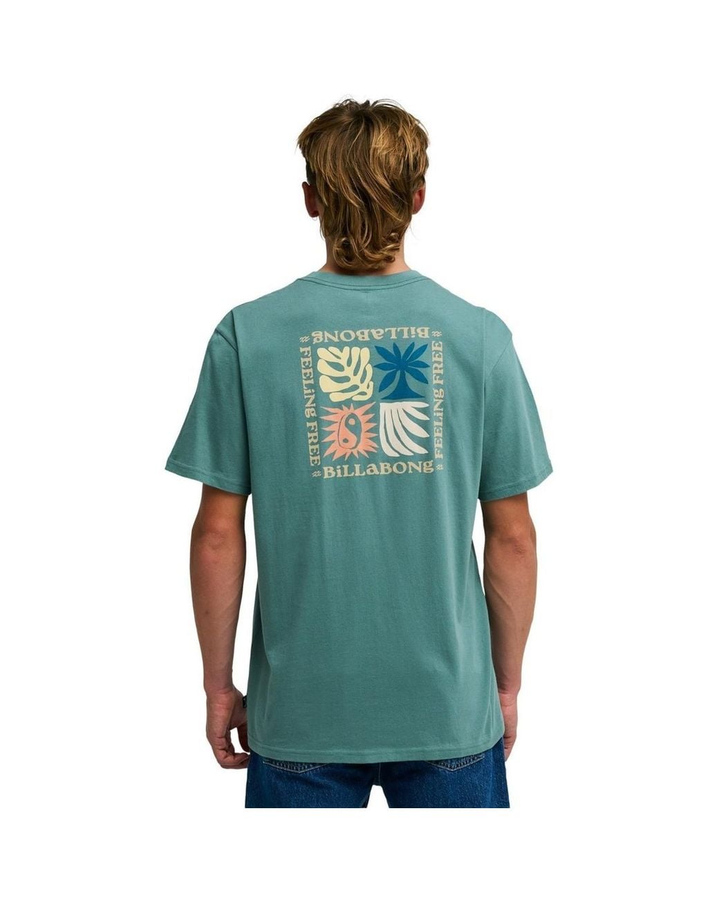 T-shirt Surge Billabong pour homme en coloris Green