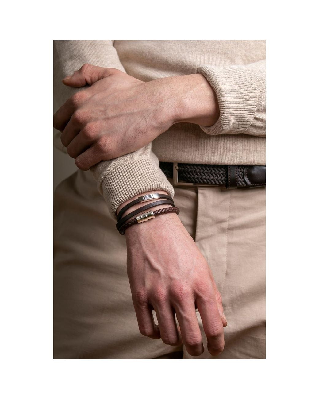 Bracelets Philipp Blanc pour homme en coloris Brown