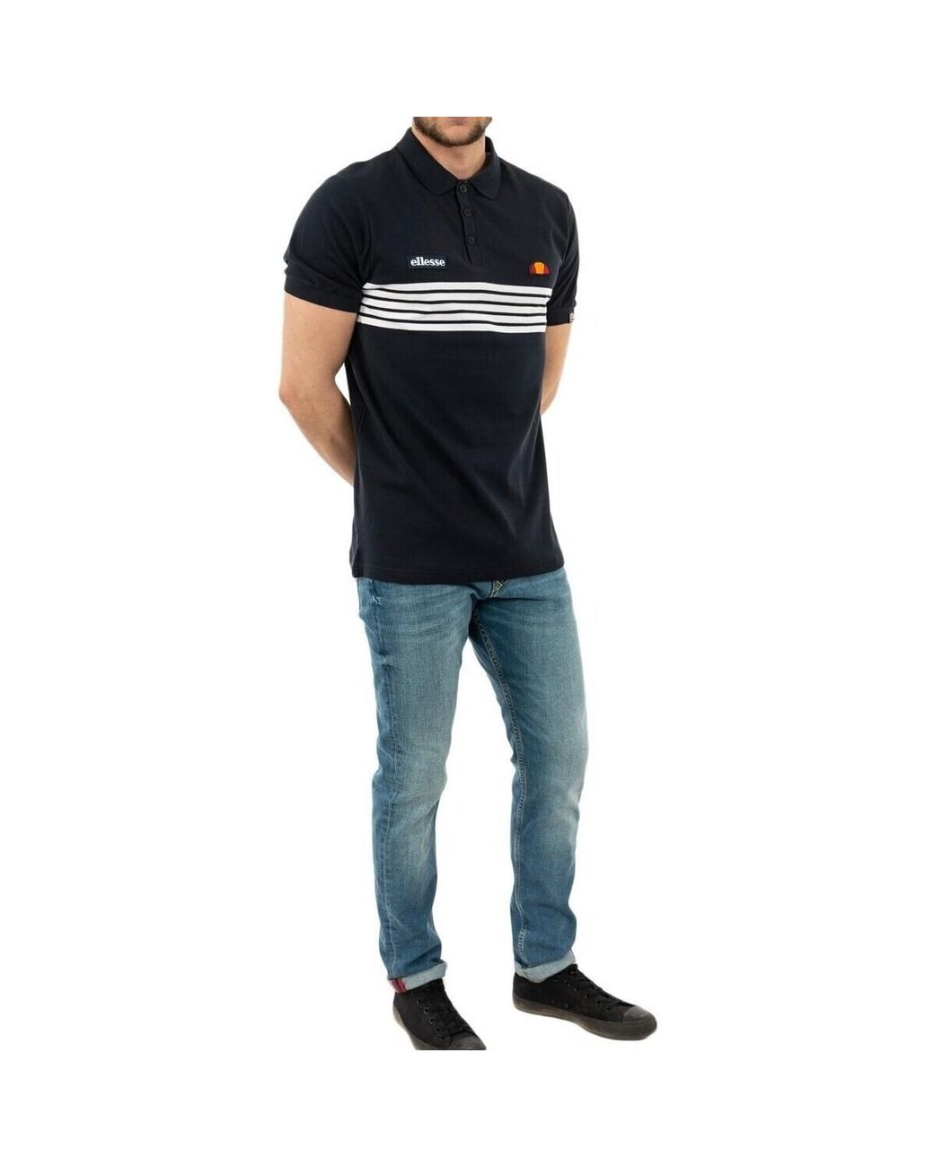 Polo vanni navy Ellesse pour homme en coloris Black