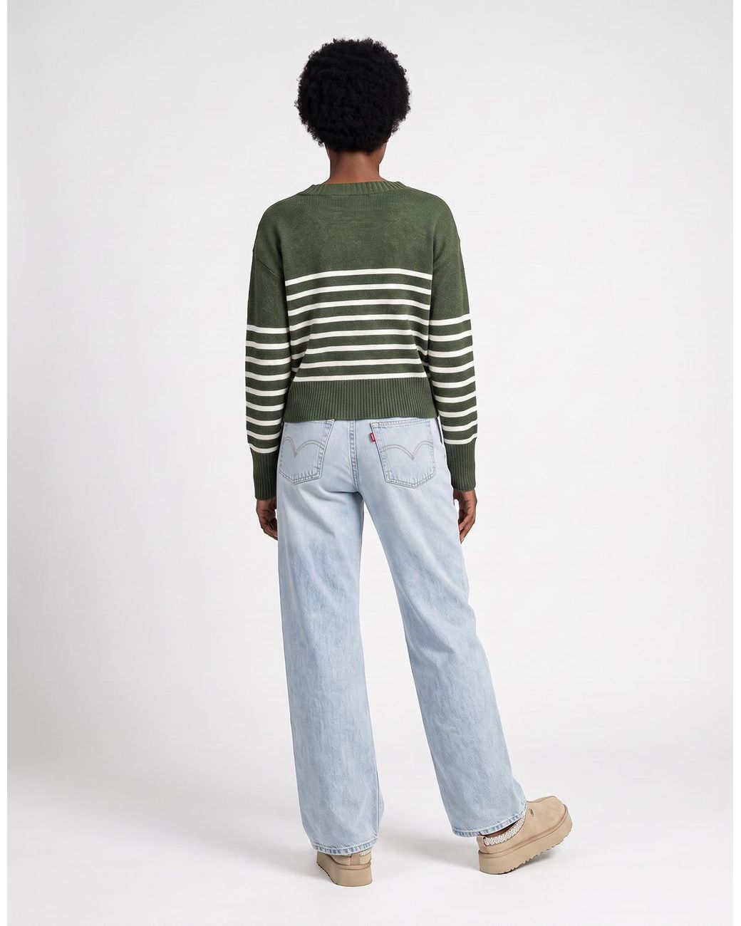 Pull Onlglory Ls Boatneck ONLY en coloris Green