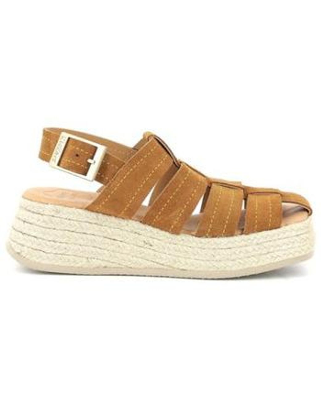 Sandales Compensées Paula Pg, Sandales Femme Kickers en coloris Natural