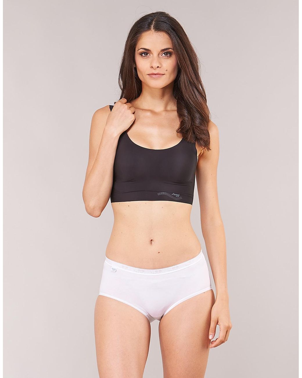 Sloggi Slips Basic+ X 4 in het White