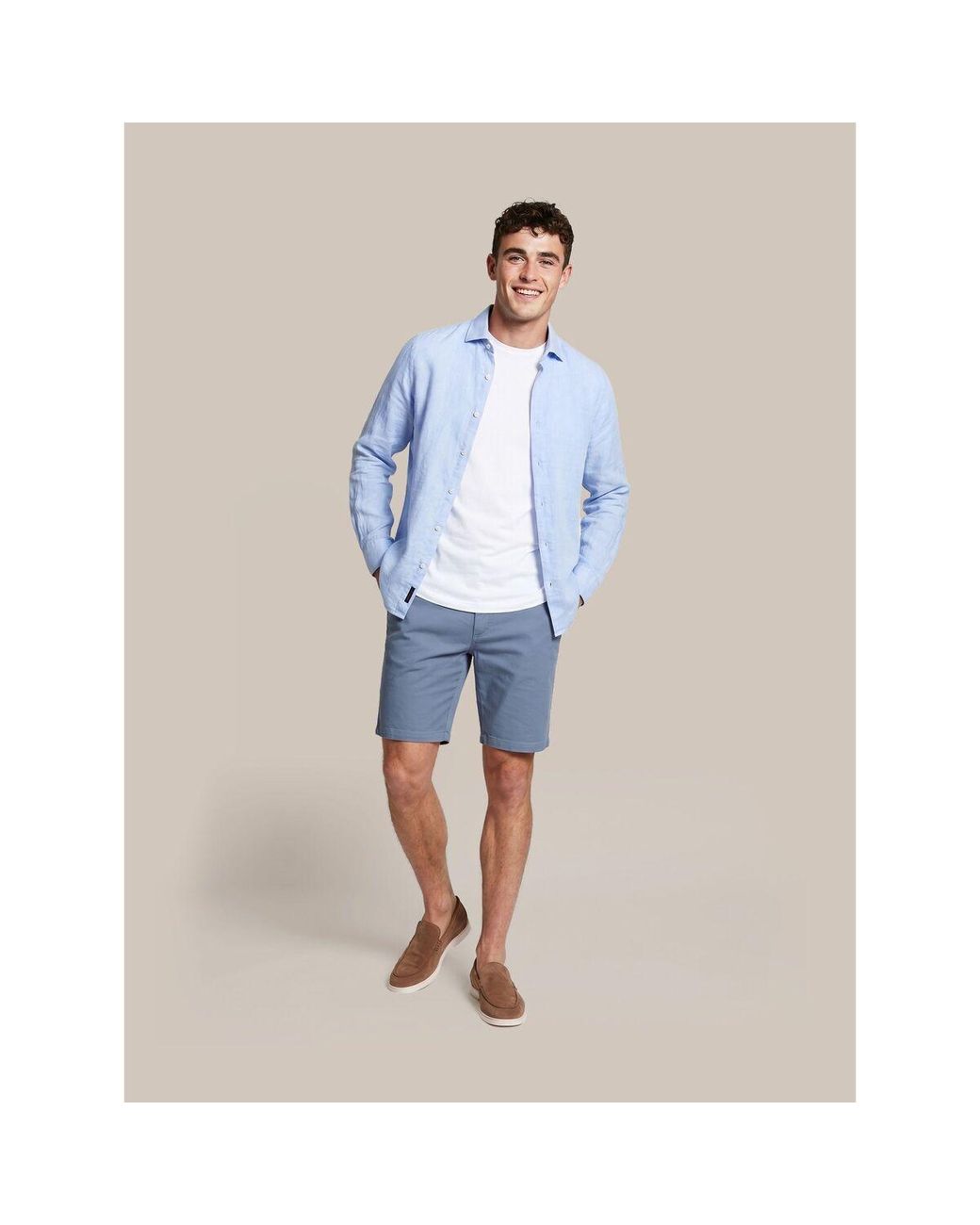 Short Short Ferdinand Structure Suitable pour homme en coloris Blue