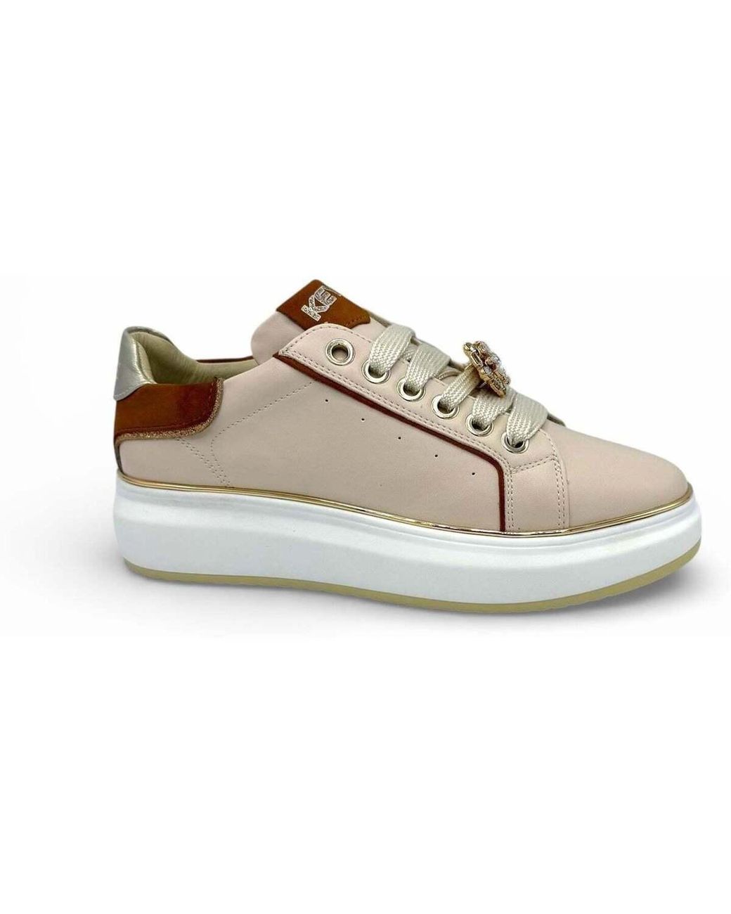 Baskets Basses Keys en coloris Natural