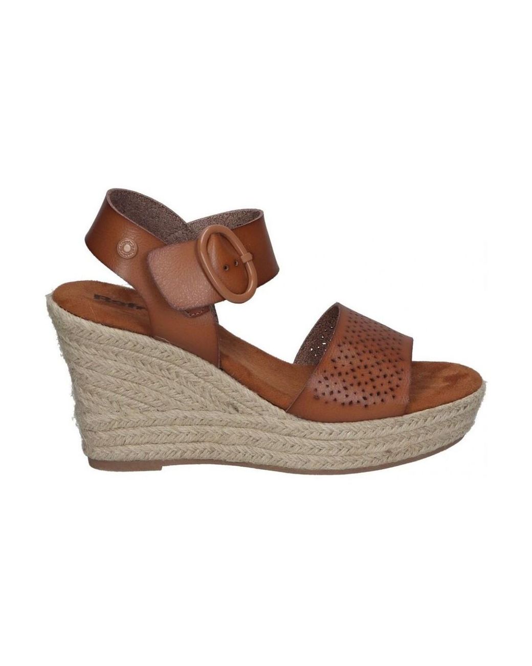 Sandales compensées 107171 Refresh en coloris Brown