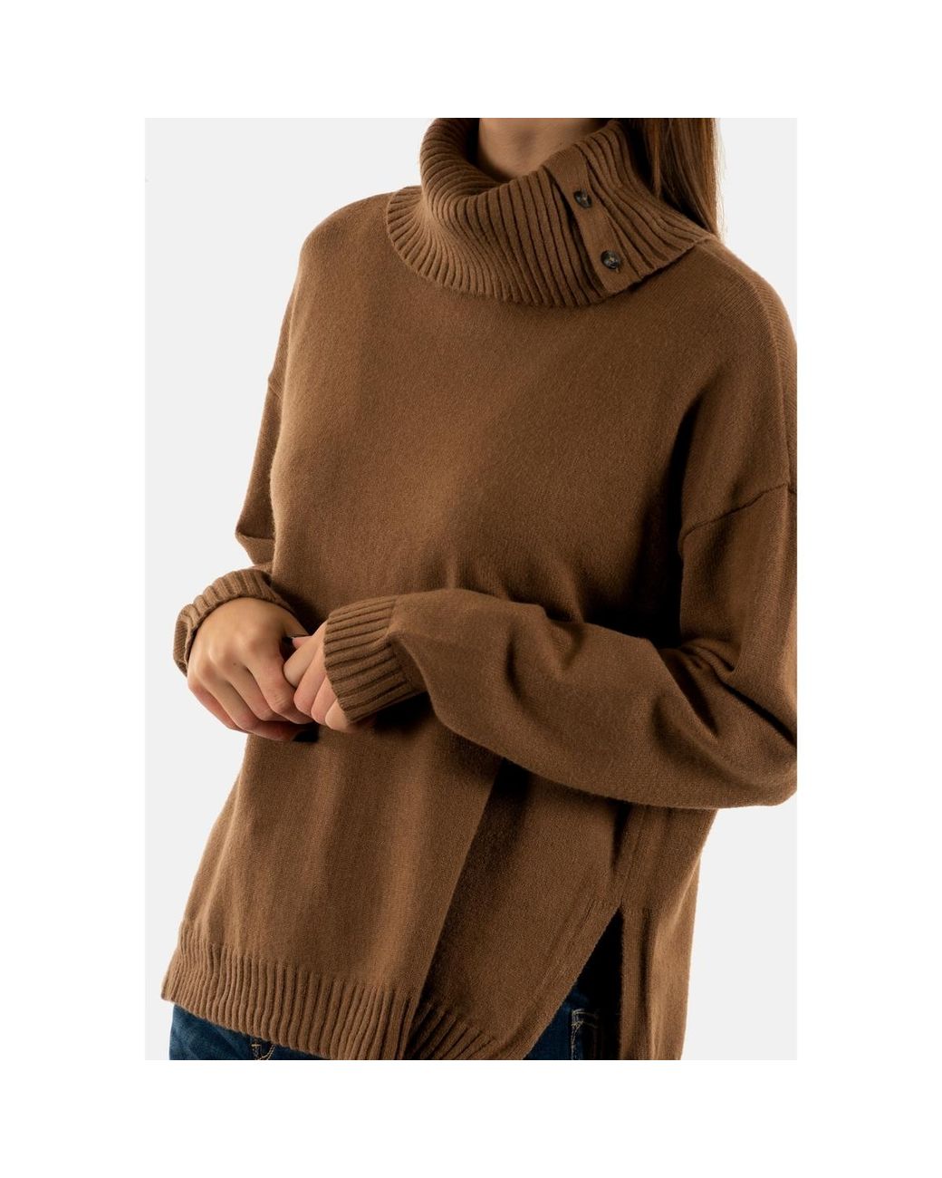 Pull 15328247 ONLY en coloris Brown
