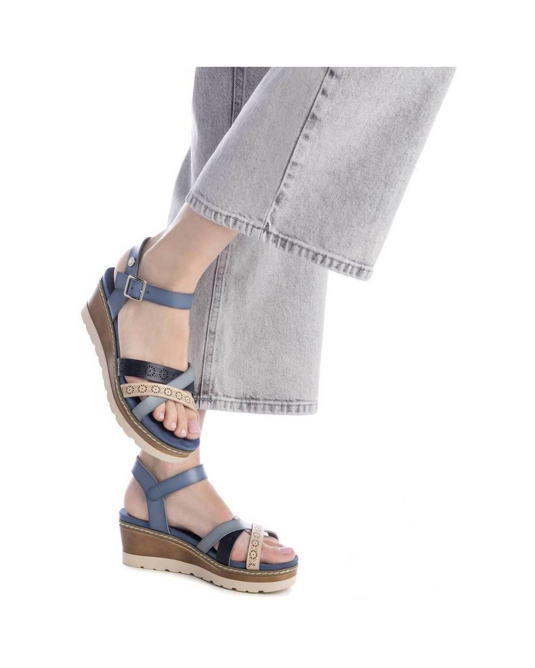 Sandales Compensées 17268203 Refresh en coloris Blue