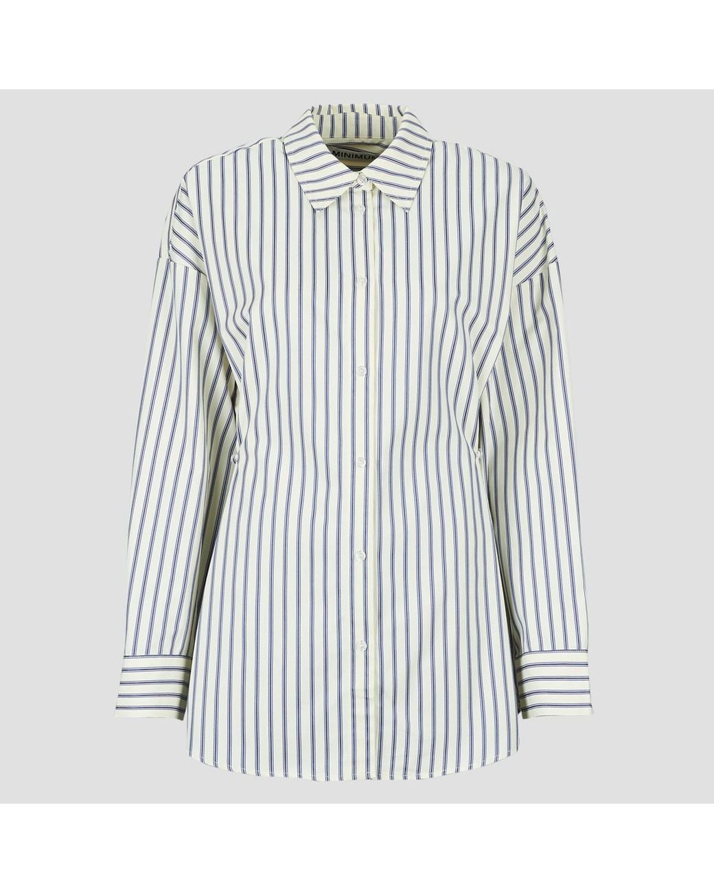 Minimum Overhemd Marley Shirt in het Blue