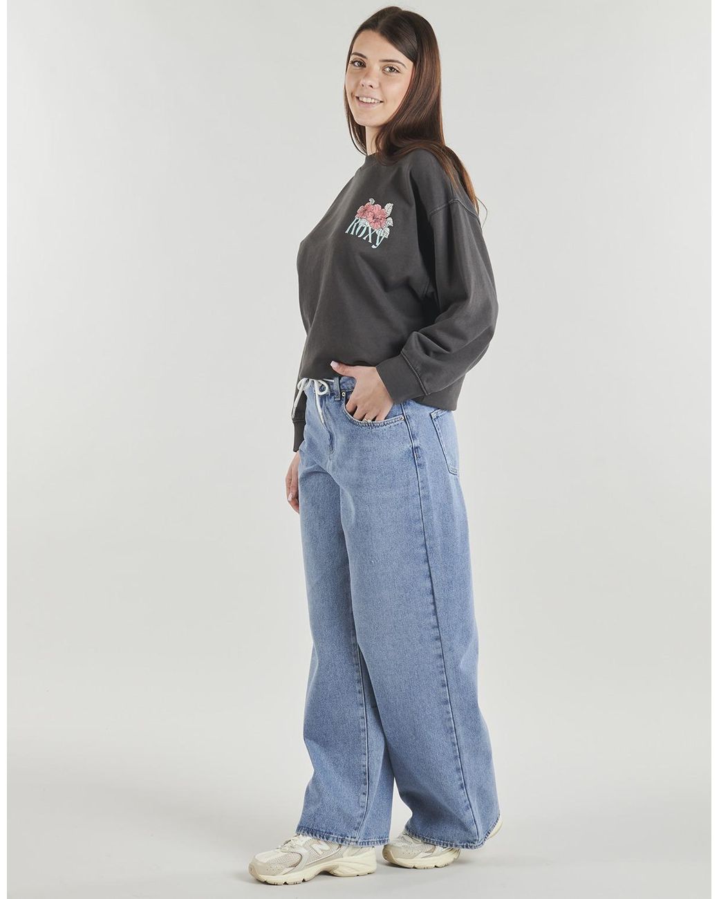 ONLY Flared/Bootcut Onlbliss Mw Wide String in het Blue