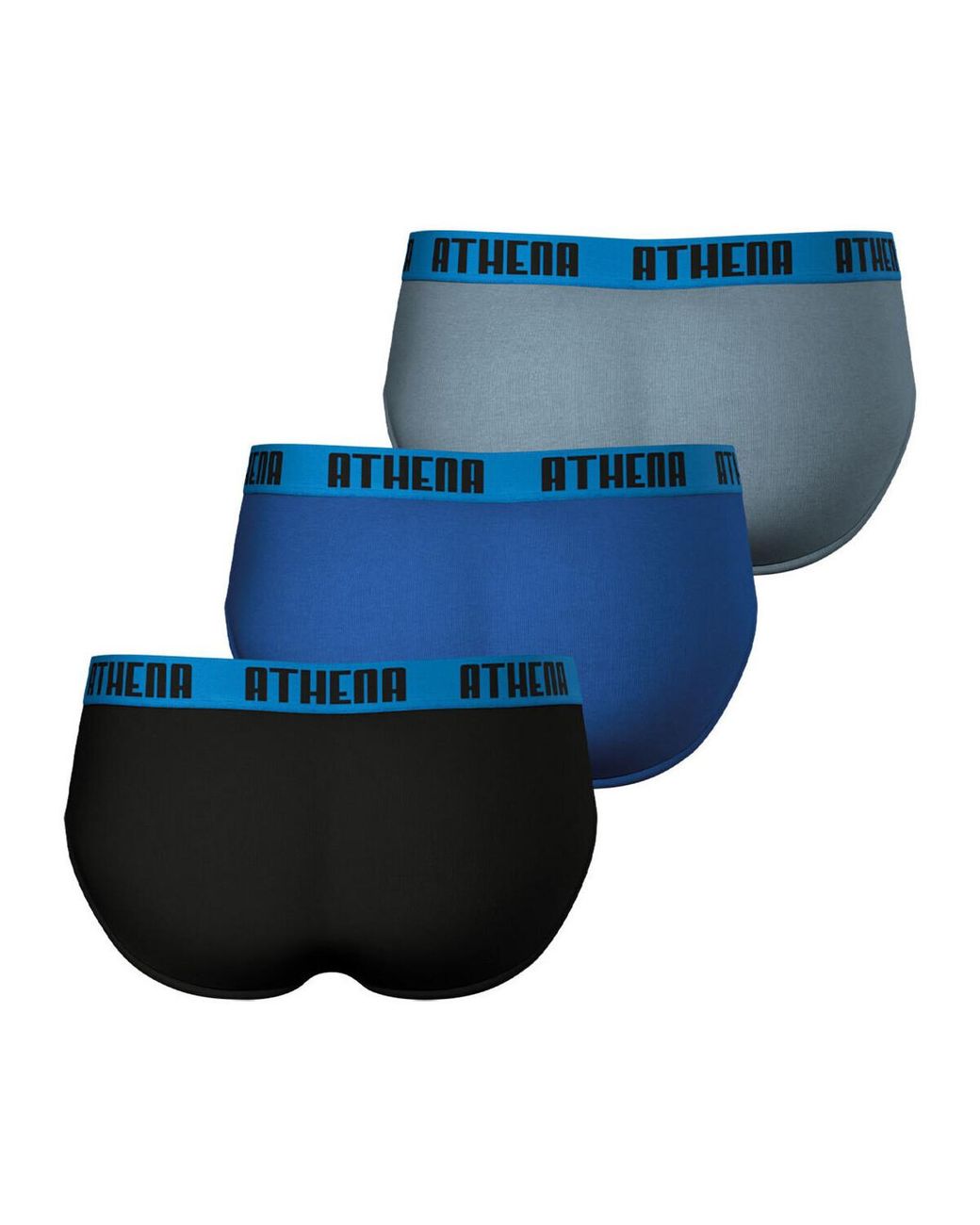 Slips Slip, Lot De 3, Basic Color Athena pour homme en coloris Blue