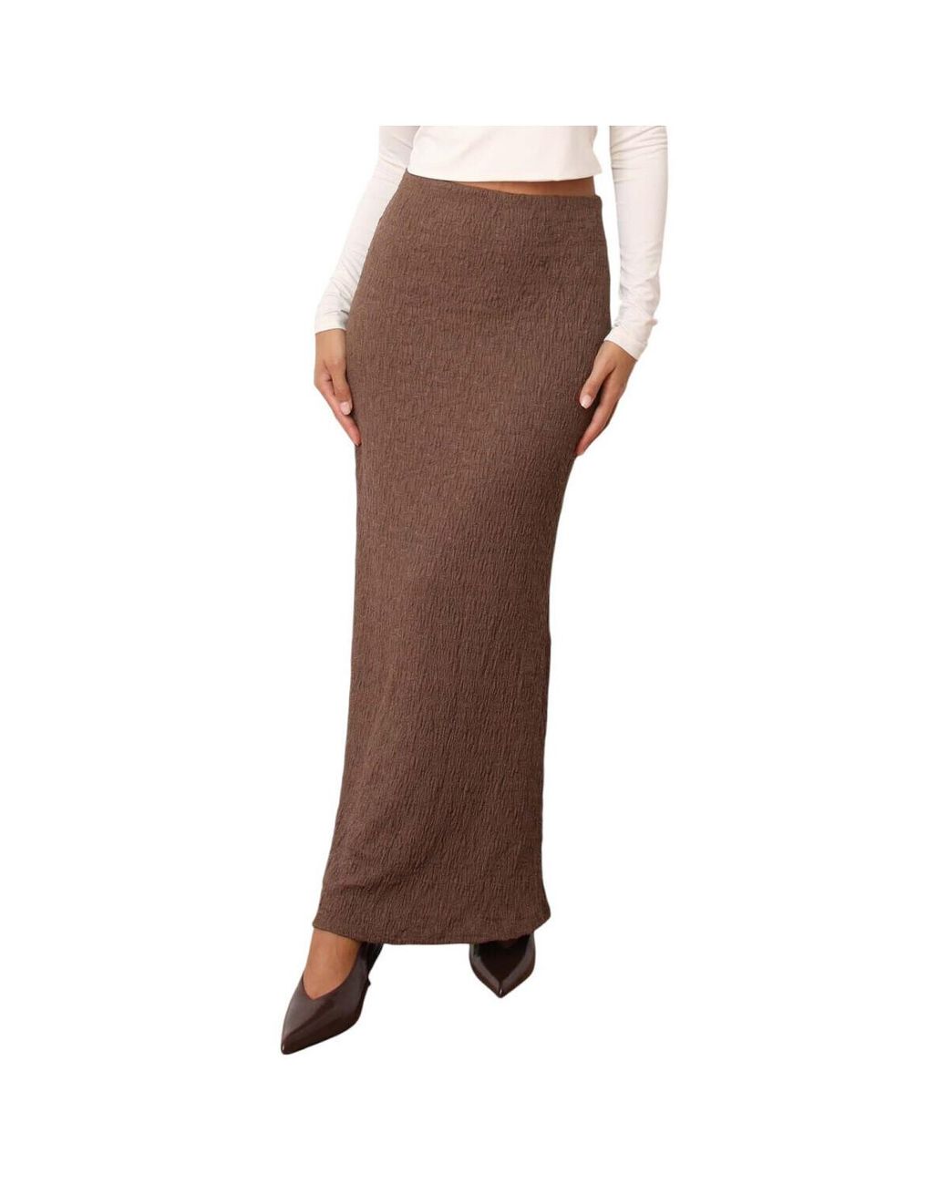 Jupes Longues Jupes Pour Femme La Modeuse en coloris Brown