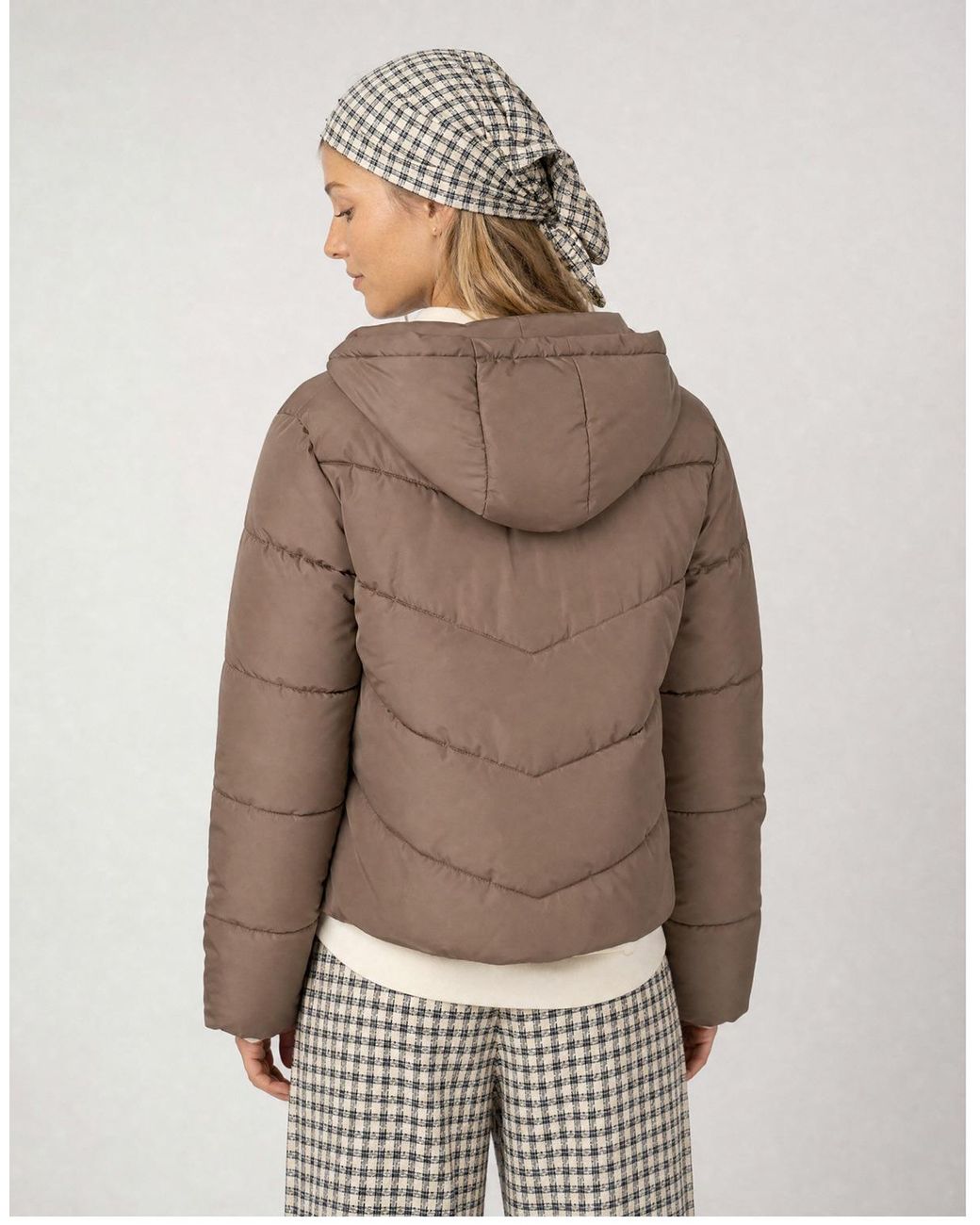 Doudounes Onlclair Puffer Hood Jacket ONLY en coloris Brown