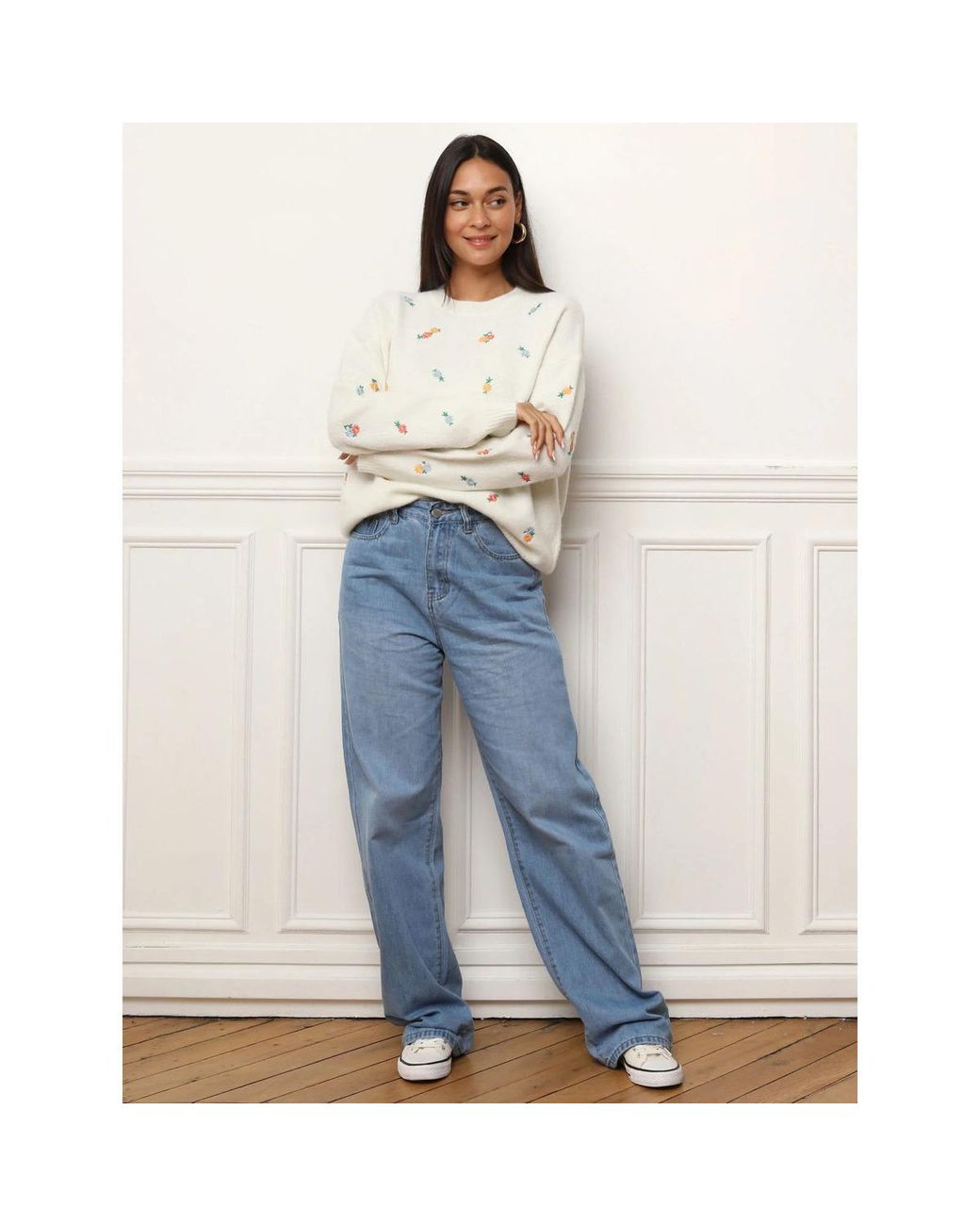 Pull Pulls Pour Femme La Modeuse en coloris White