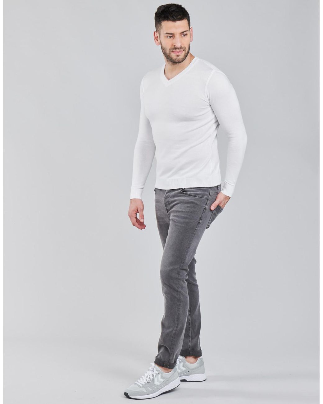 BOTD Pullover Ooman in White für Herren