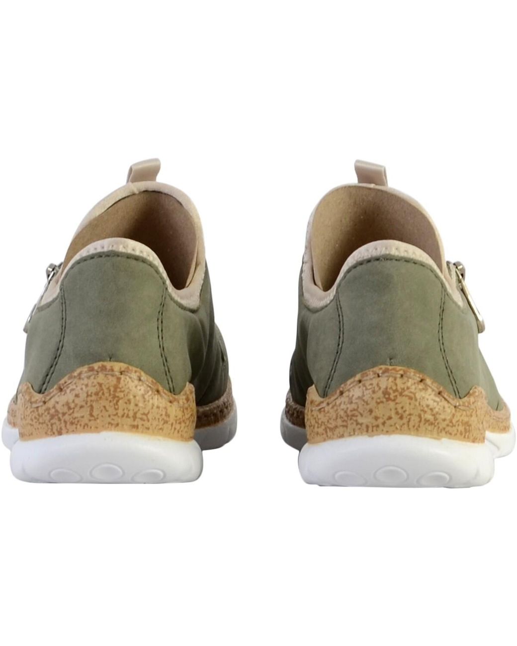 Baskets Basses Basket Cuir Nabukino Rieker en coloris Green