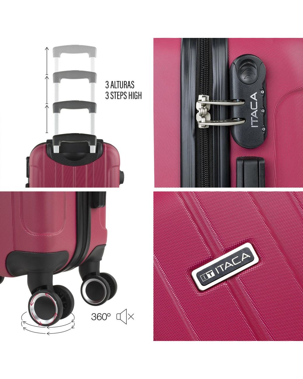 Valise Havel Itaca en coloris Pink