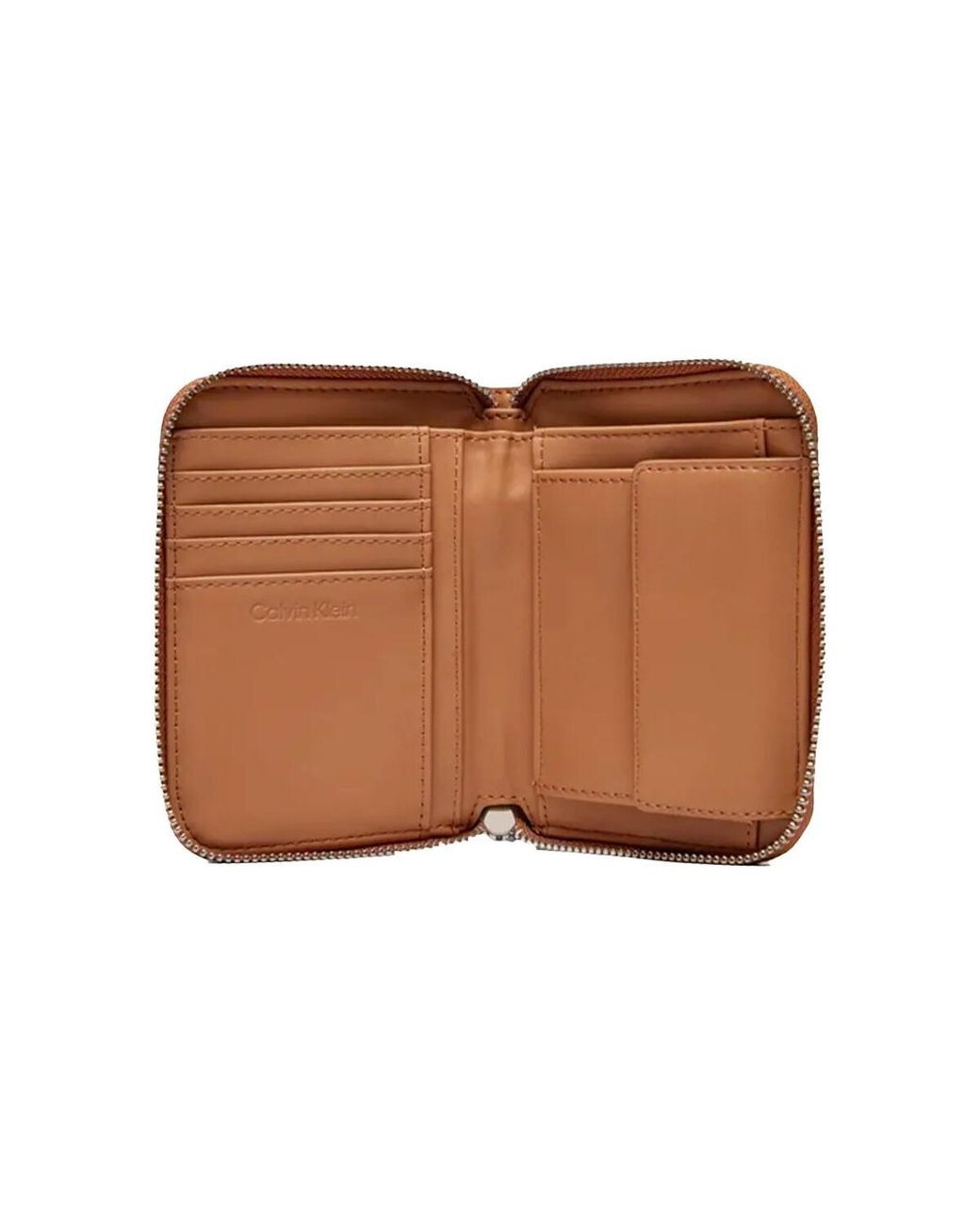Portefeuille Embossed Calvin Klein en coloris Brown