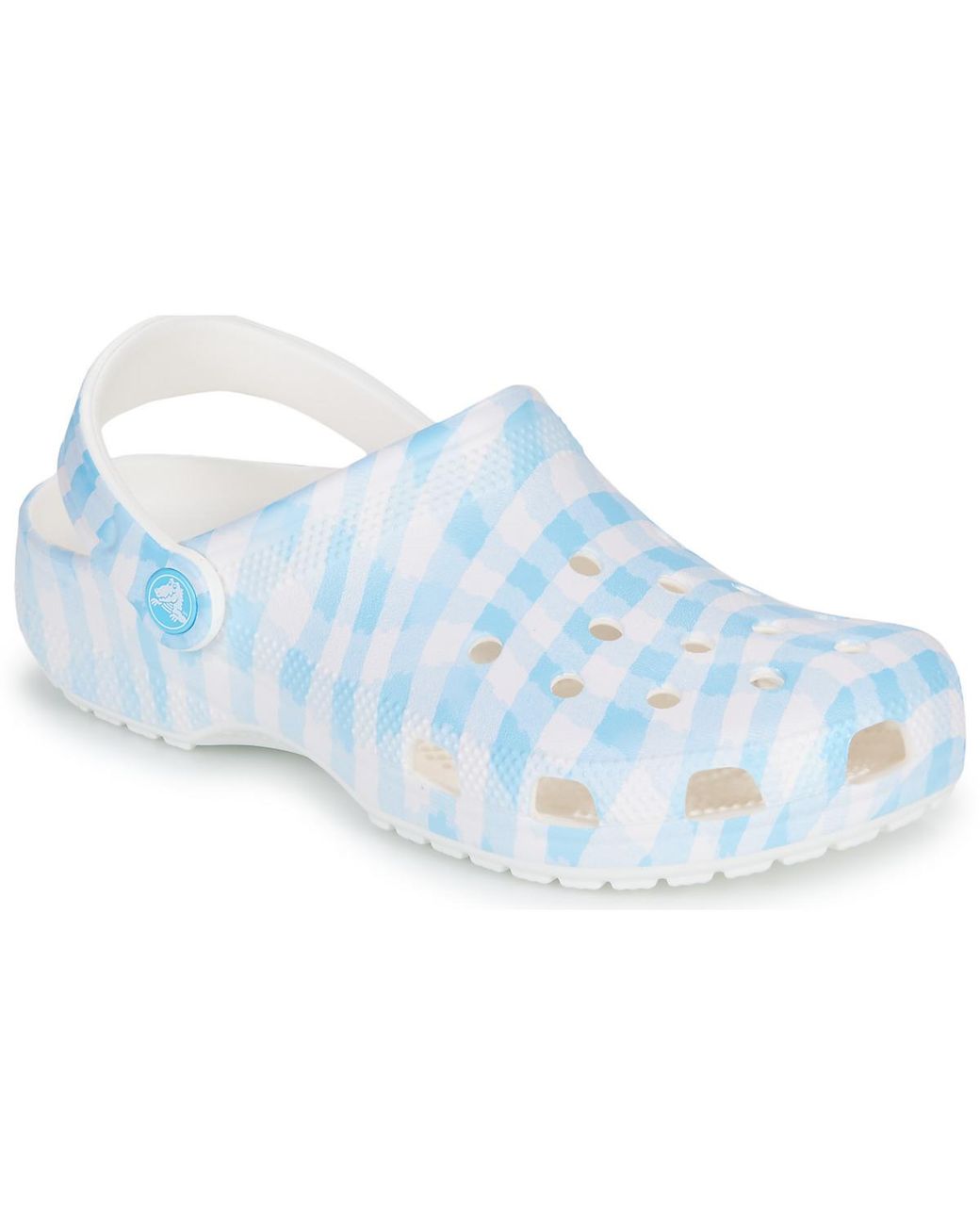 CROCSTM Blue Clogs Classic Gingham Clog