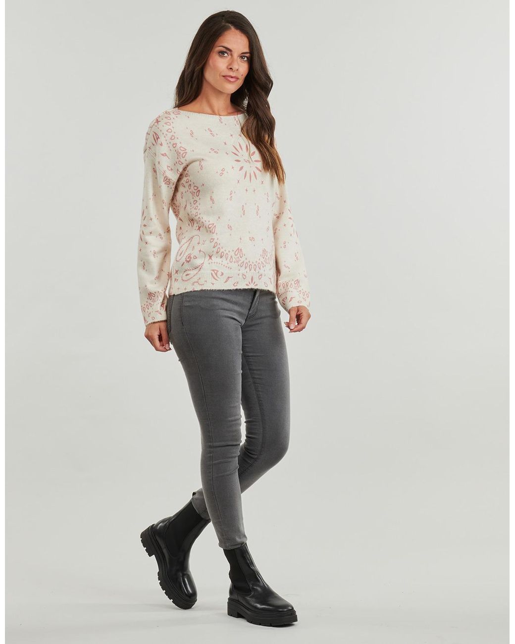 Pull Onlsanne ONLY en coloris White