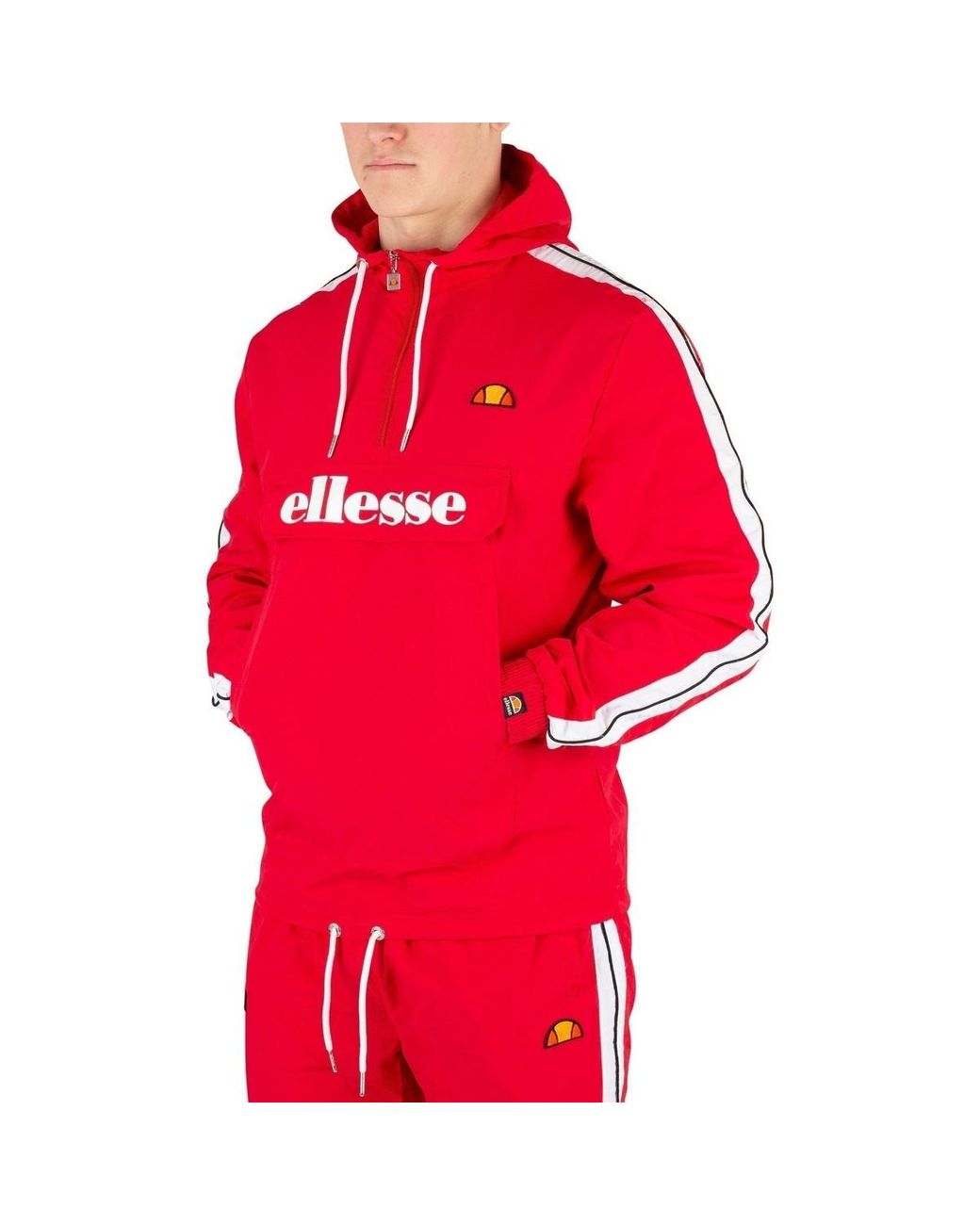 ellesse Herren Fighter 1//2 Zip Track Top Sweatshirt