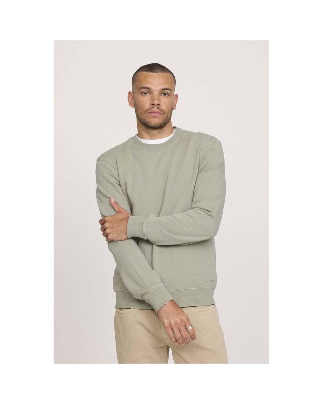 Pull Sweatshirt ENRICO Kaki vert Lee Cooper pour homme en coloris Gray