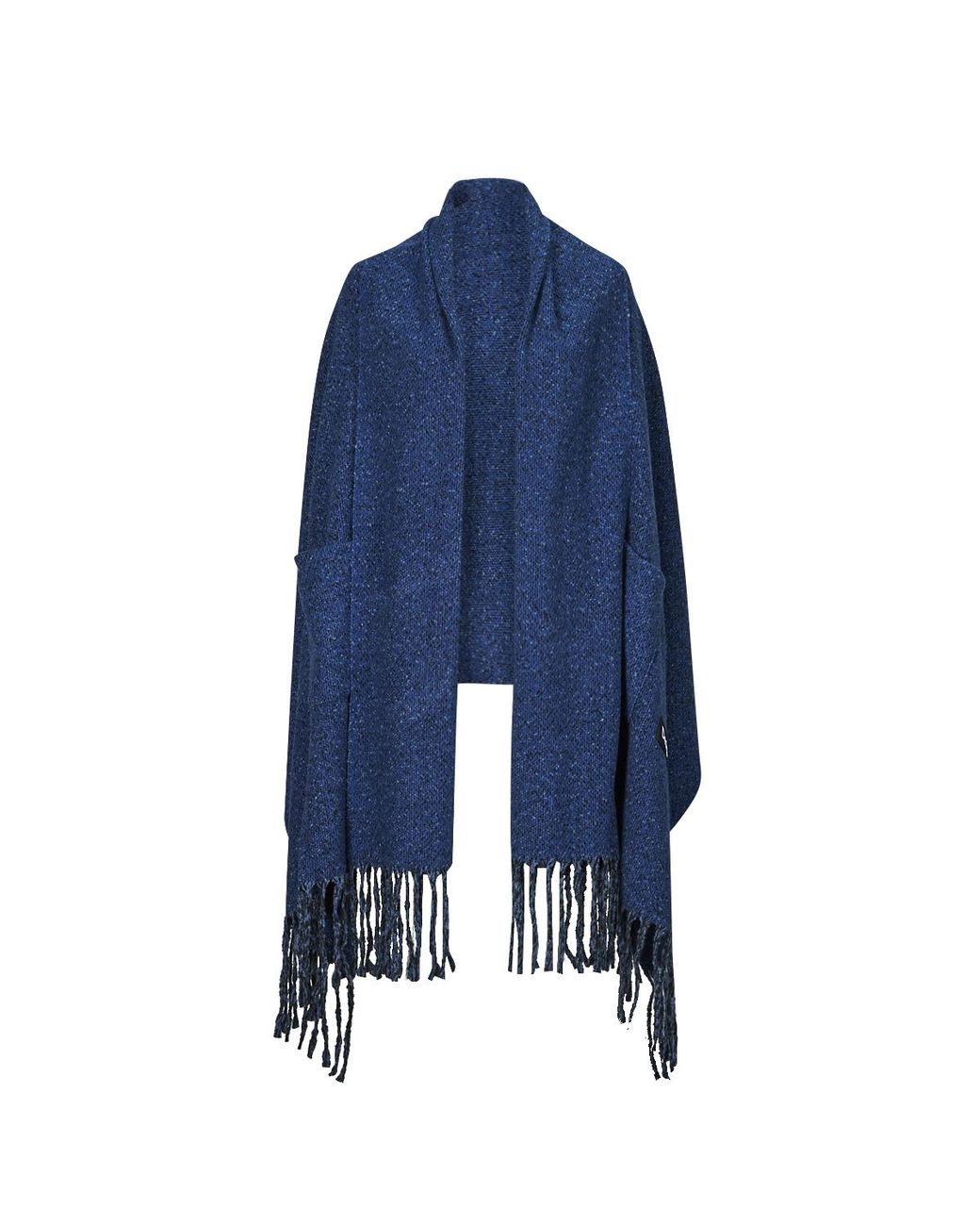 Desigual Blue Schal Scarf Colored Pockets