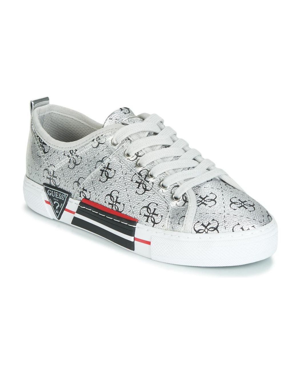 guess silver trainers