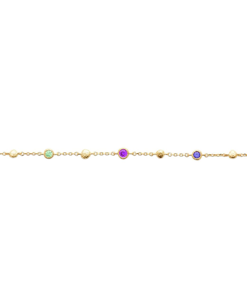 Bracelets Bracelet Plaqué Or Multicolore Brillaxis en coloris Metallic
