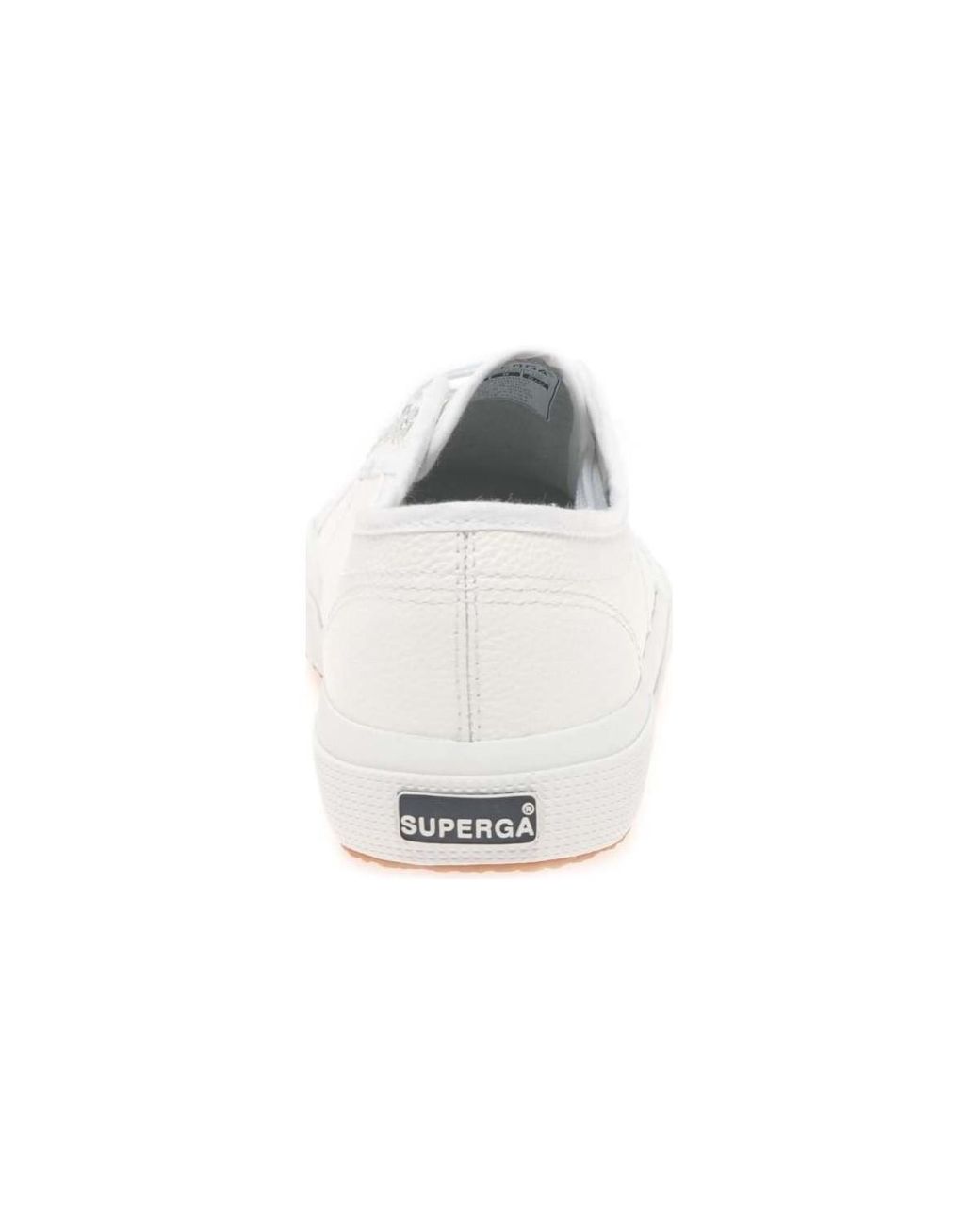 Damen Superga 2555 Turnschuhe Weiß Mono Turnschuhe