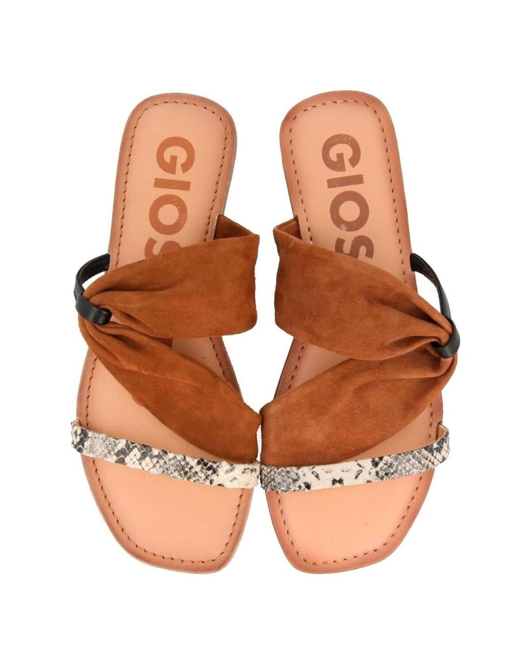 Sandales Sandales Plates Ledyard Ref 52423 Multi Gioseppo en coloris Brown