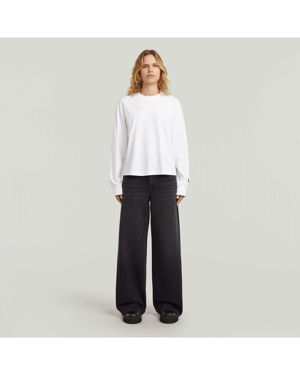 Jeans boyfriend D25286-D933 SKATER HIGH LOOSE-H552 WORN IN BLACK RELIC G-Star