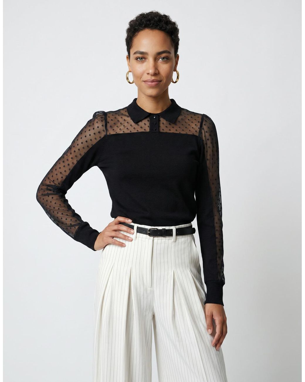 Naf Naf Black Pullover miami