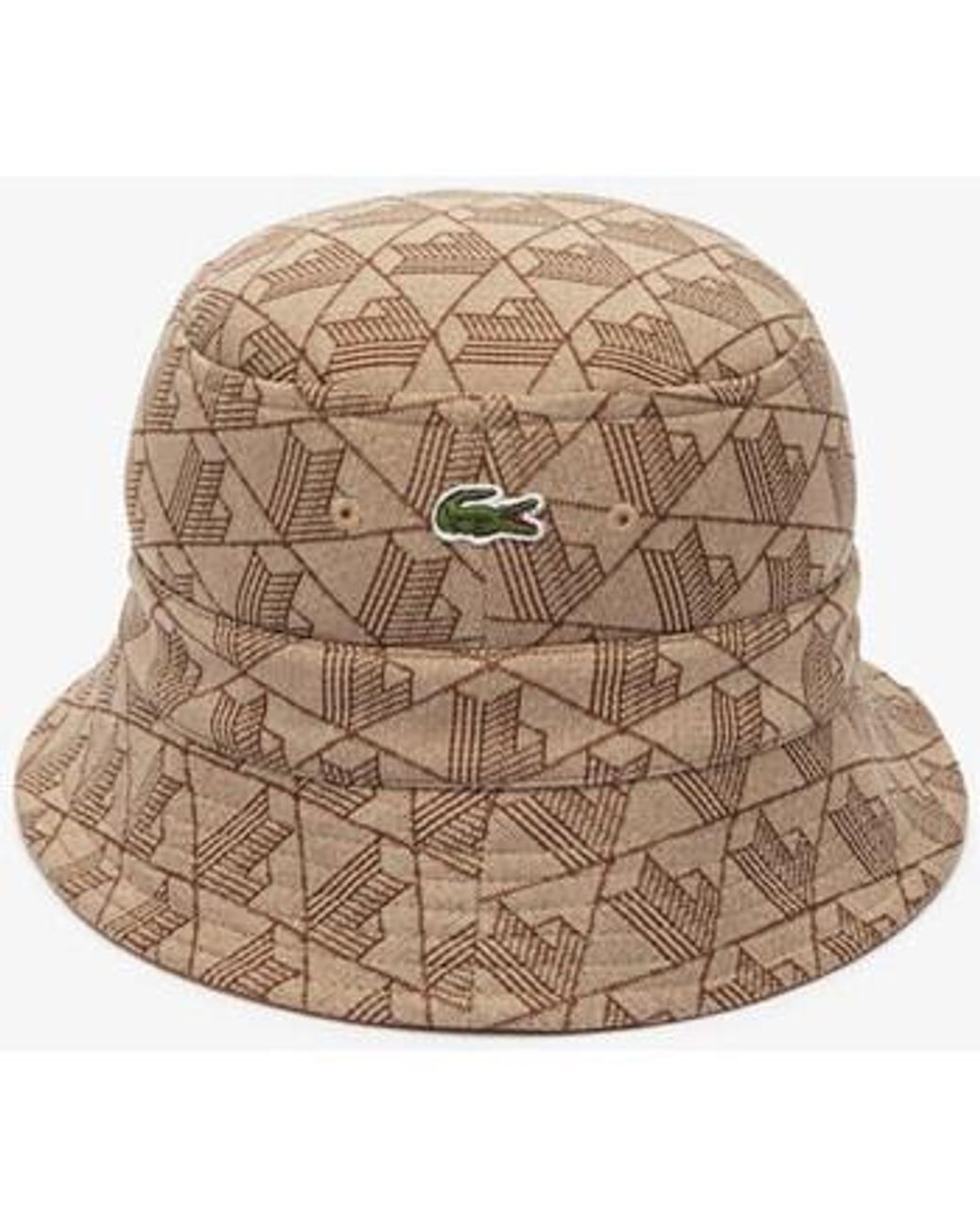 Casquette BOB REVERSIBLE EN JACQUARD A MONOGRAMME SIGNATURE MA Lacoste pour homme en coloris Neutre Lyst