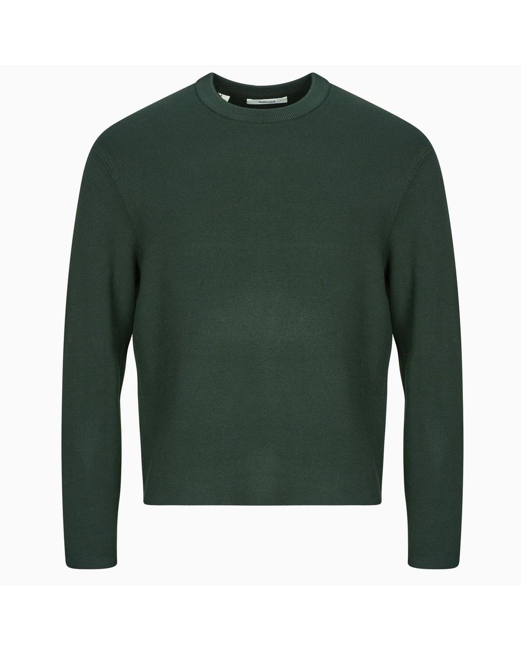 Pull Slhteller Fn Relaxed Crew Neck SELECTED pour homme en coloris Green