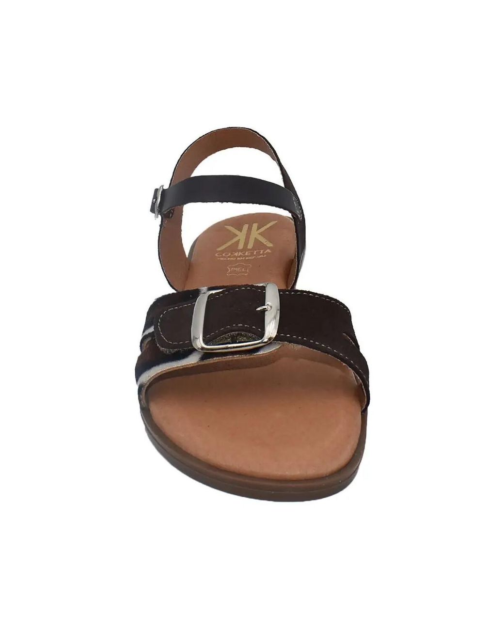 Sandales Plates Cokketta en coloris Brown