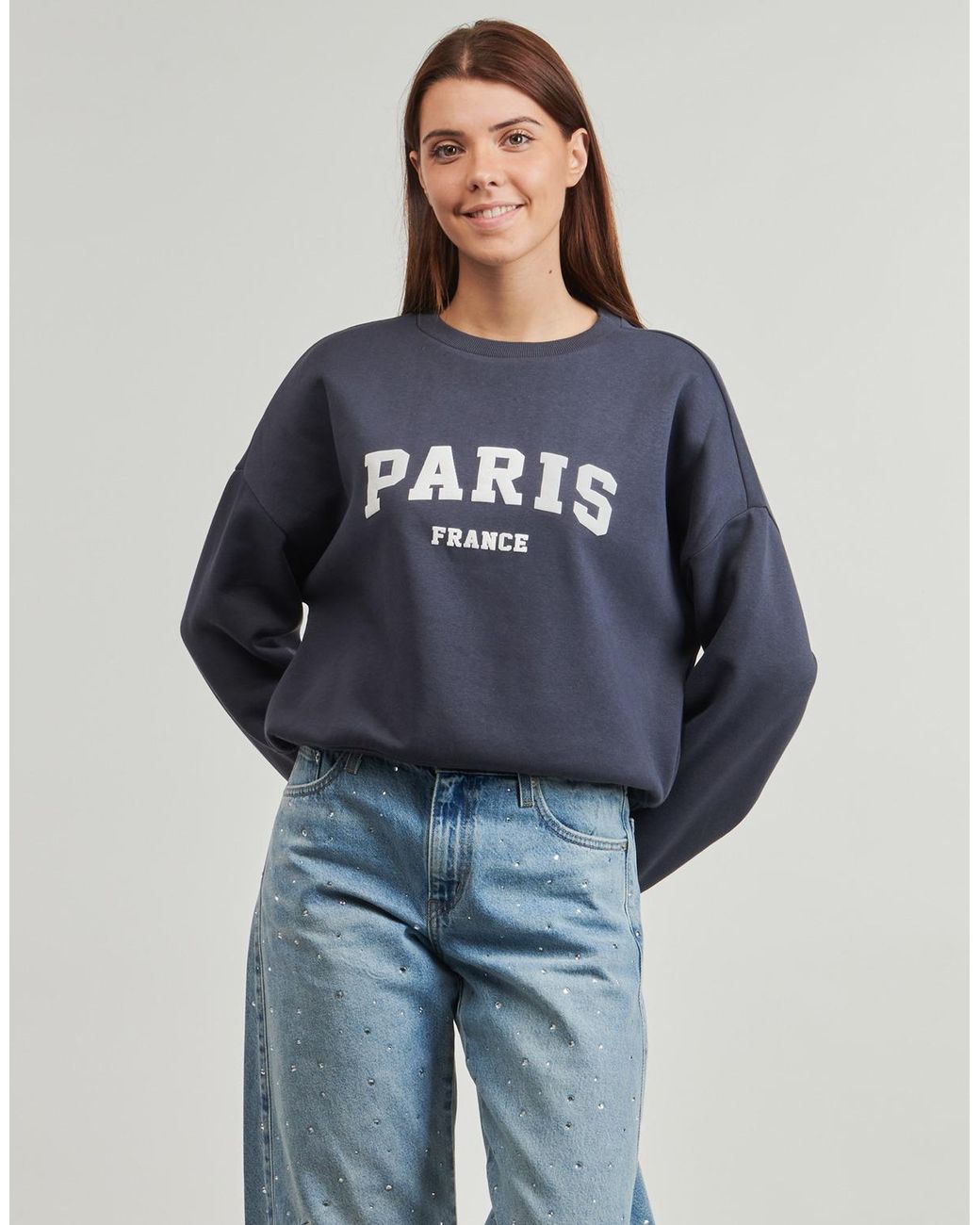 ONLY Sweaters Onlsweat Life L/S in het Blue