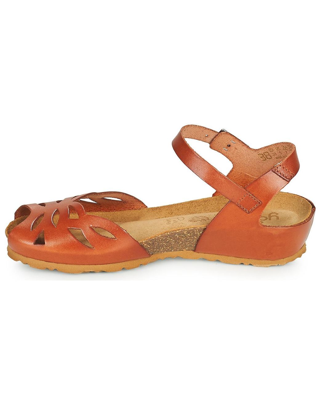 Yokono Brown Keilabsatzsandalen Monaco