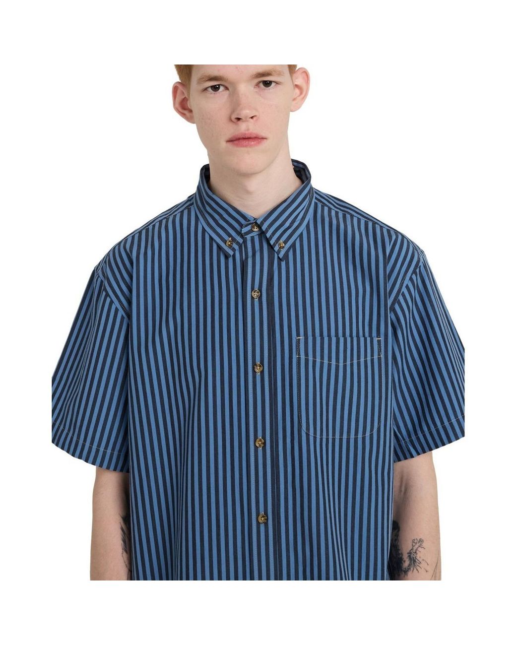 T-Shirt Regular Button Down Element pour homme en coloris Blue